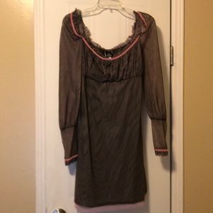 Versace babydoll empire waist dress 46